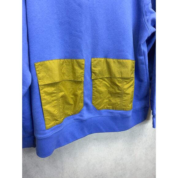 Nike Sports Utility Fleece Hoodie Blue & Moss Beige Mix Size Large NWOT - Picture 4 of 7